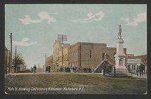 Main St., showing confederate monument, Wadesboro, N.C.